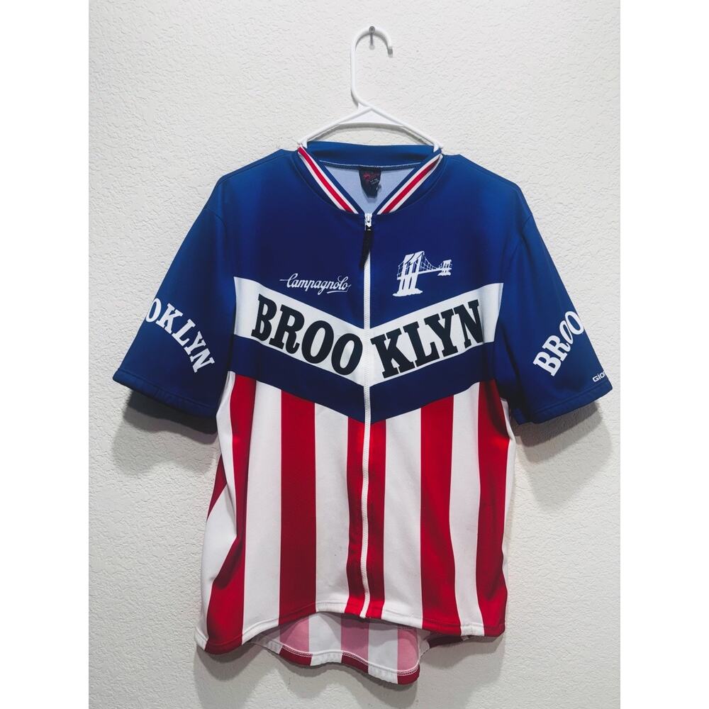 Vintage Giordana Brooklyn Campagnolo Cycling Jersey / Shirt zipper Italy Small